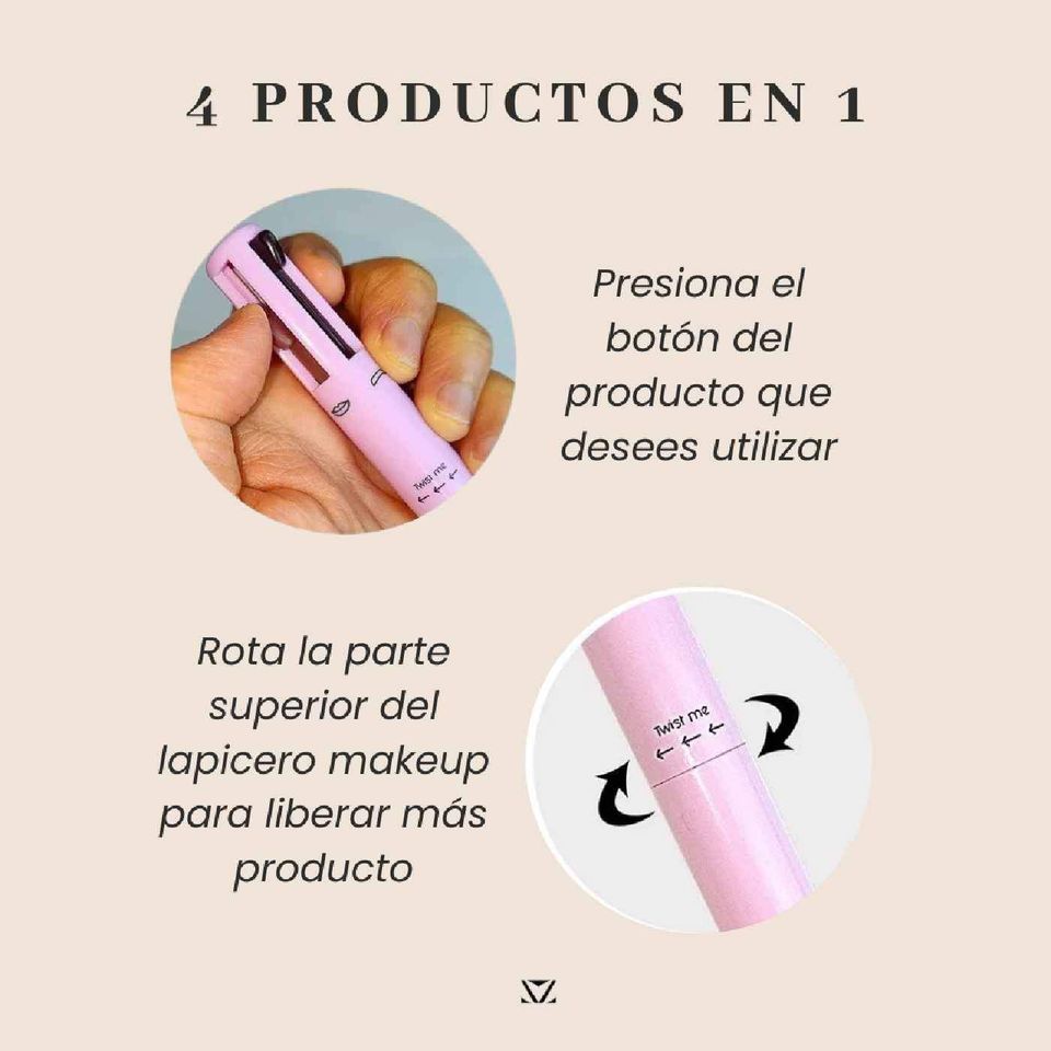 Lapiz de maquillaje 4 en 1